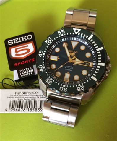 Review – Seiko SRP605 Blue Bezel (Seiko ! Please check those alignment !) |  seikoparts