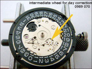 Seiko DAY-DATE corrector and setting wheel | seikoparts